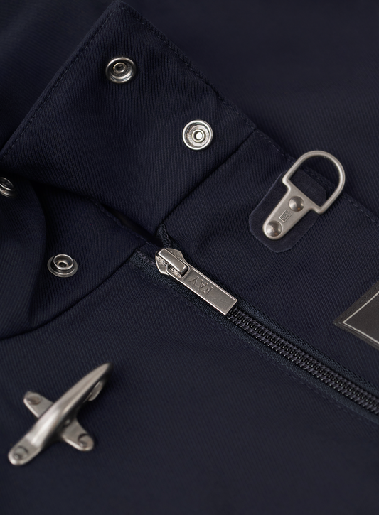 Travel field jacket van stretch scheerwol