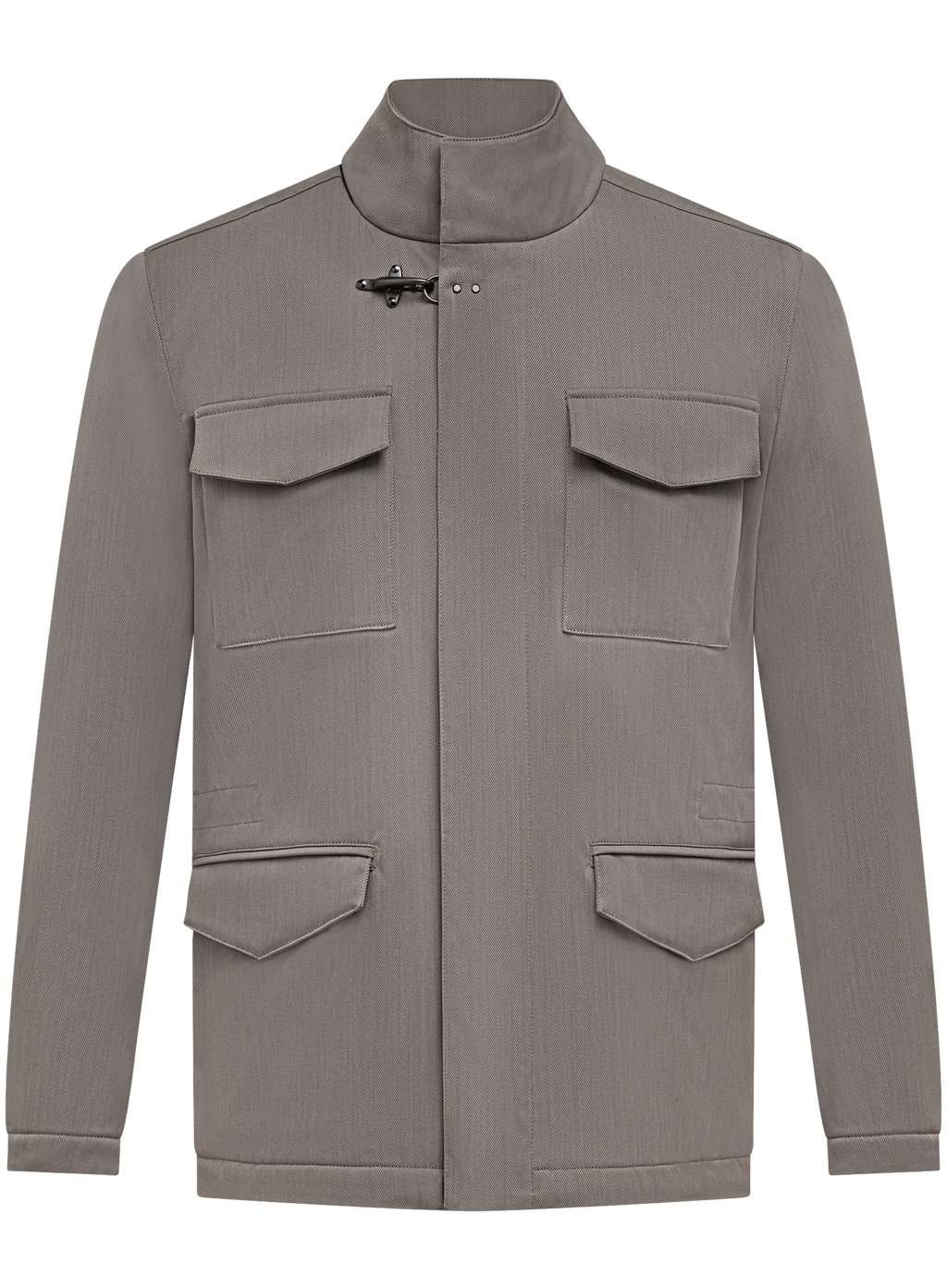 Field jacket in wol stretch | Grijs