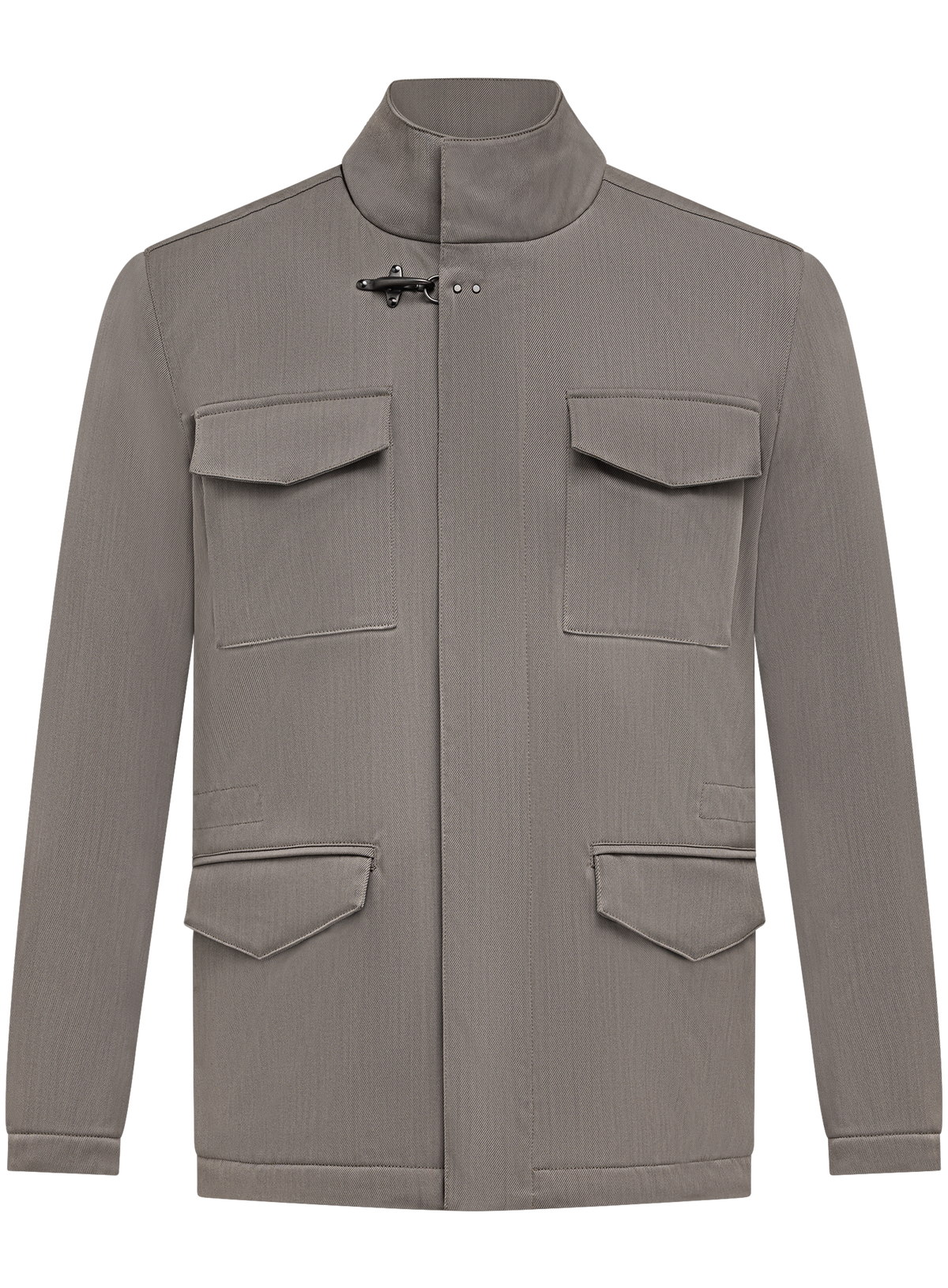 Field jacket in wol stretch | Grijs