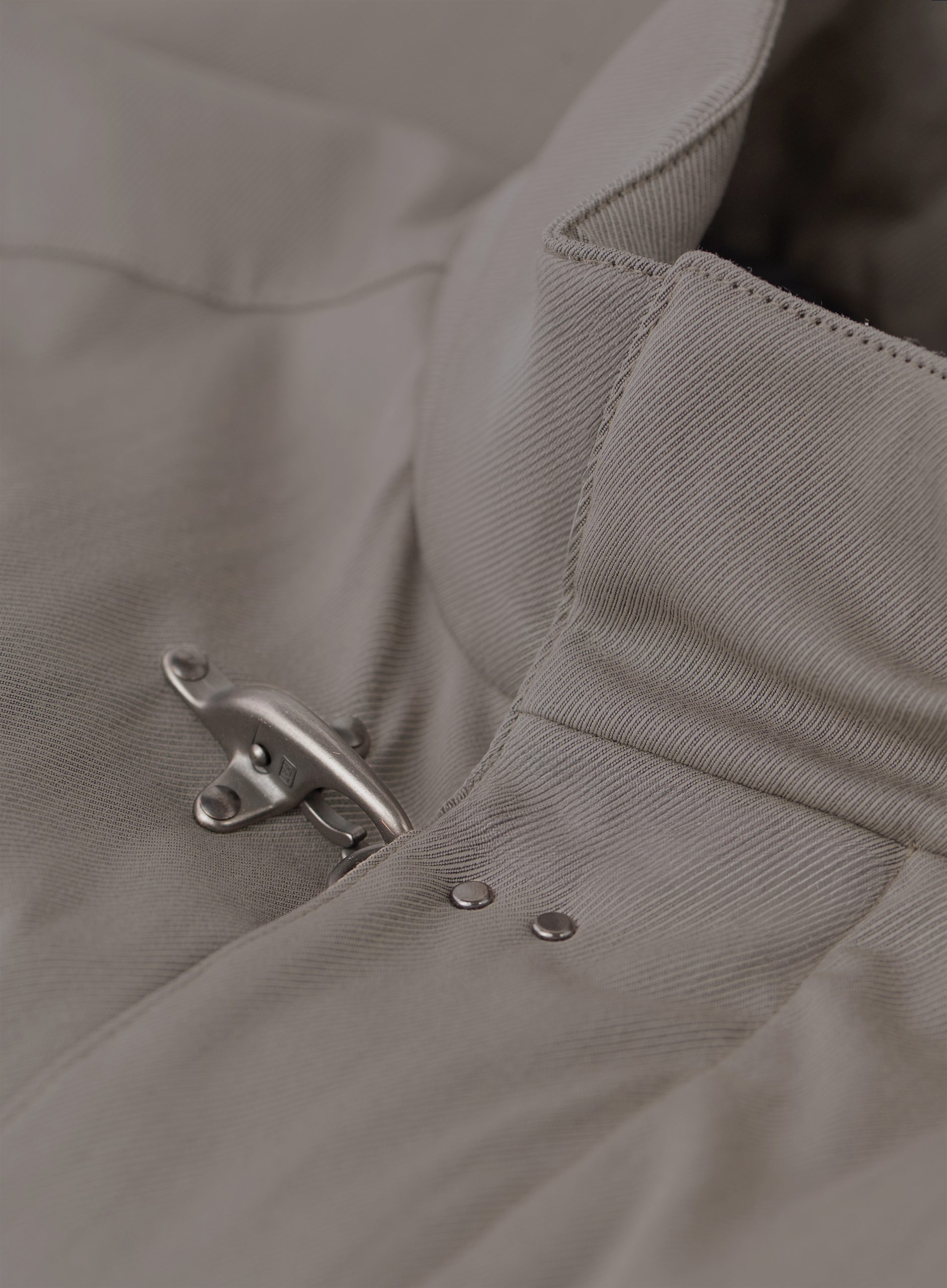 Travel field jacket van stretch scheerwol | FULL_WIDTH | Grijs