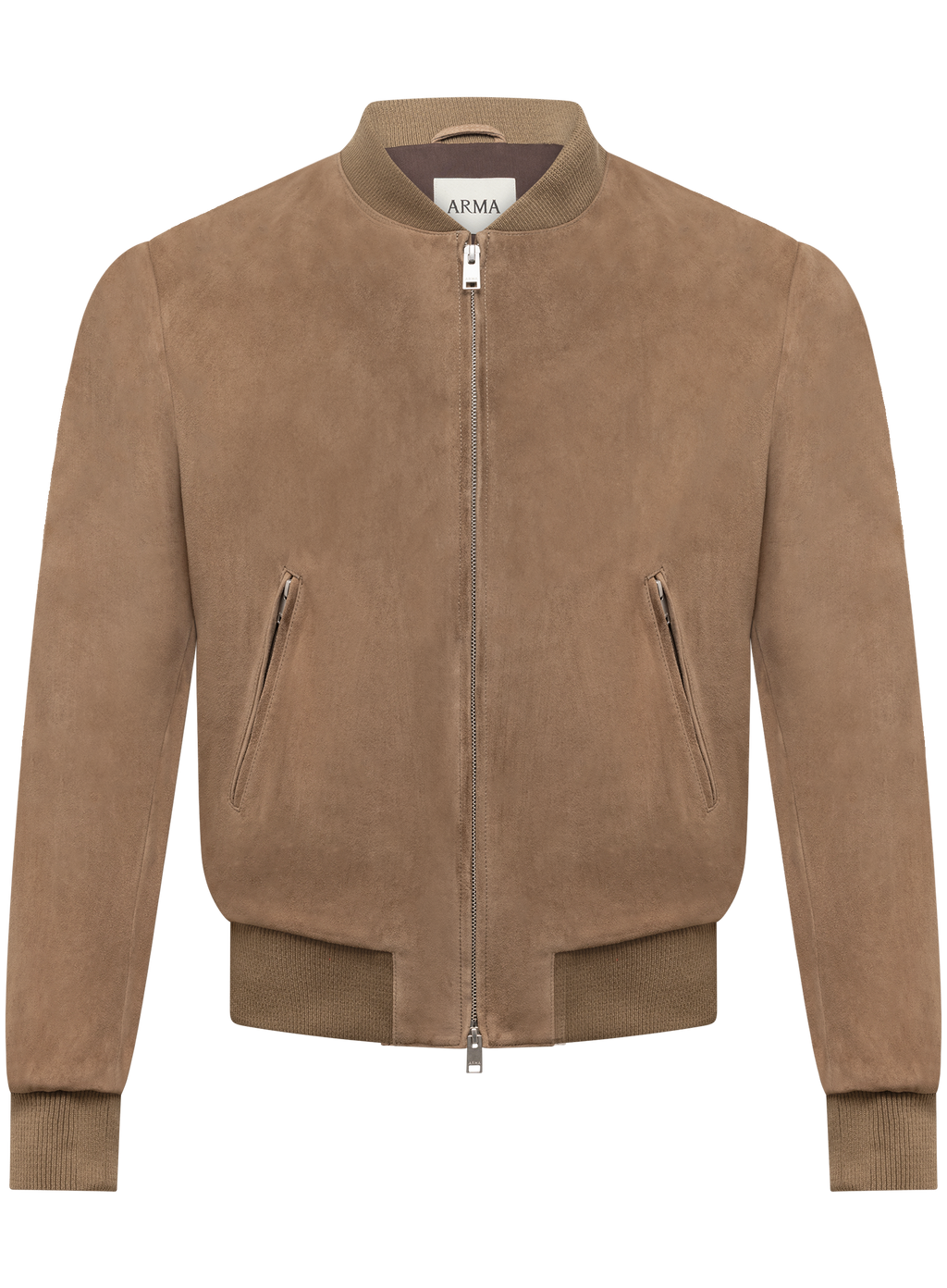Bomberjack in suède | TAUPE BRUIN