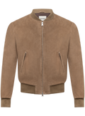 Bomberjack in suède | TAUPE BRUIN