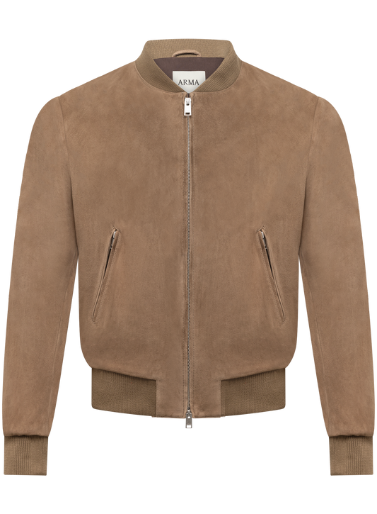 Blouson aviateur en daim