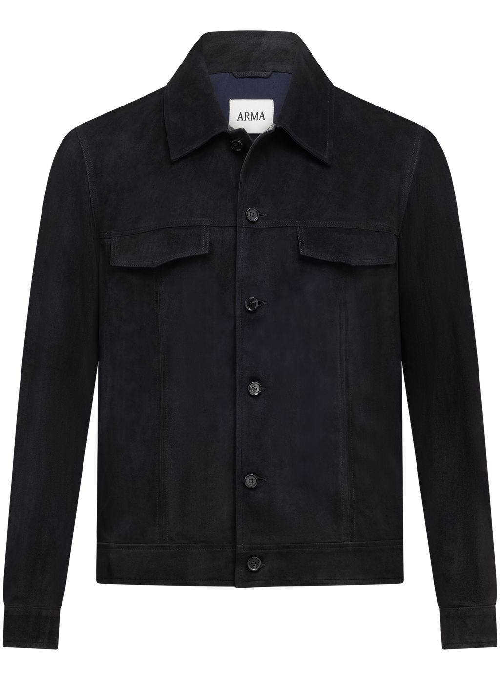 Overshirt in suède | BLUE NAVY