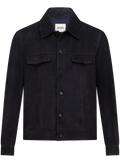 Overshirt in suède | BLUE NAVY