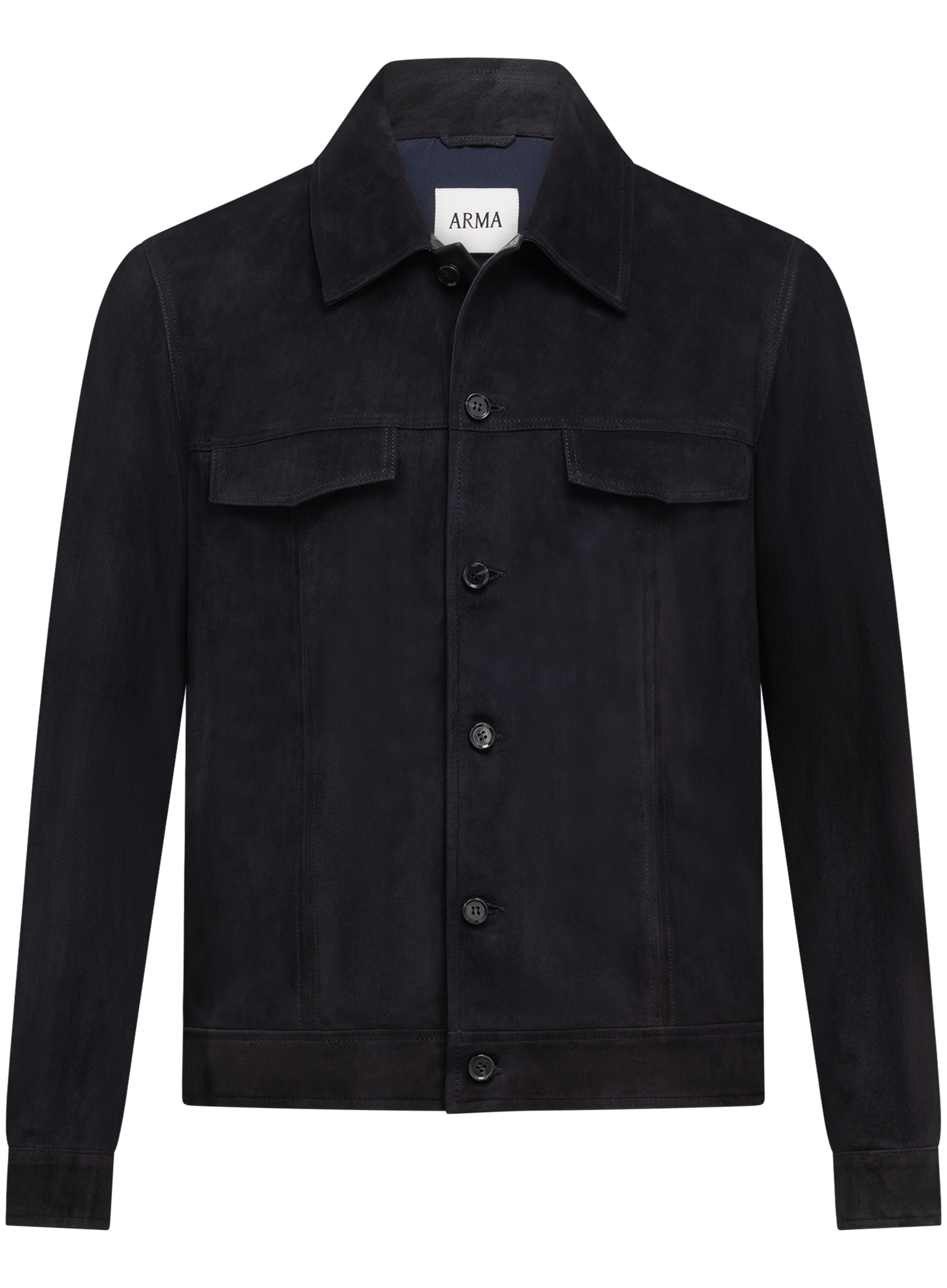 Overshirt in suède | BLUE NAVY