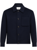 Overshirt in wol | BLUE NAVY