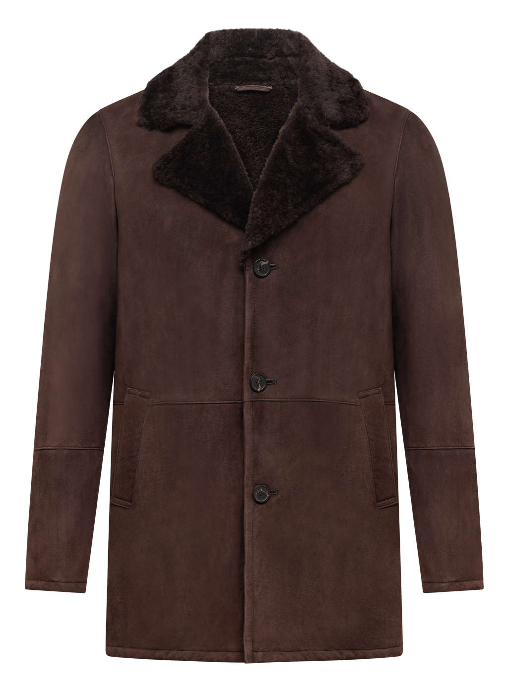 Lammy jas in suède en shearling | D.Bruin