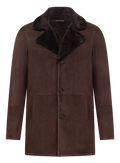 Lammy jas in suède en shearling | D.Bruin