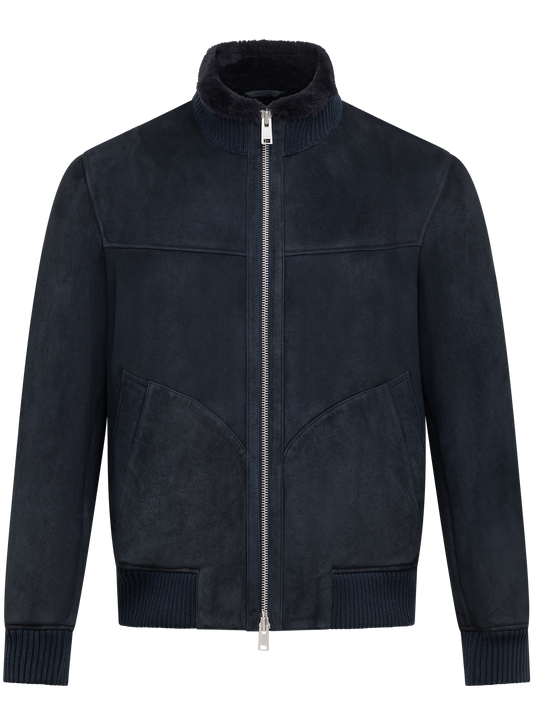 Blouson aviateur en daim
