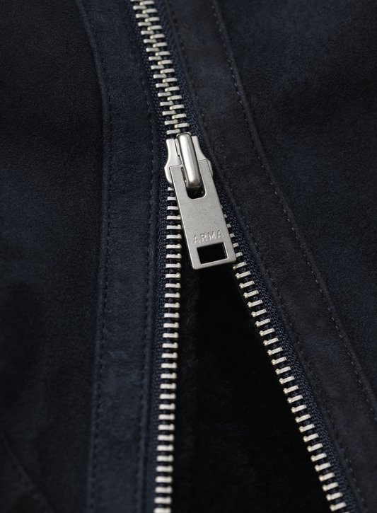 Blouson aviateur en daim