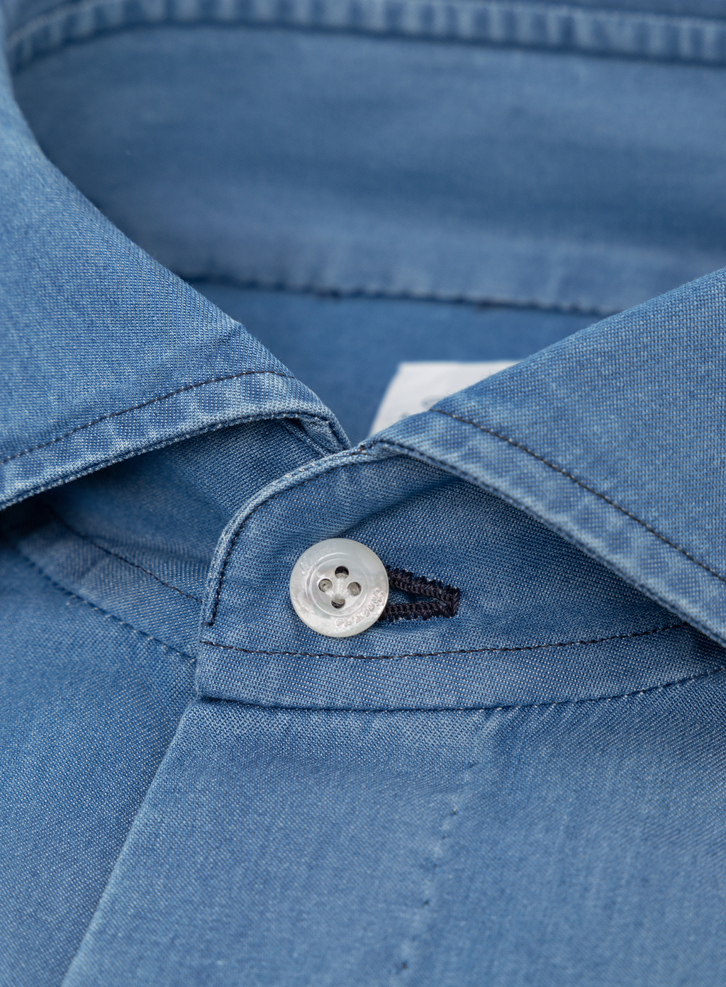 Napoli denim overhemd van katoen | FULL_WIDTH | LGHT BLUE DENIM