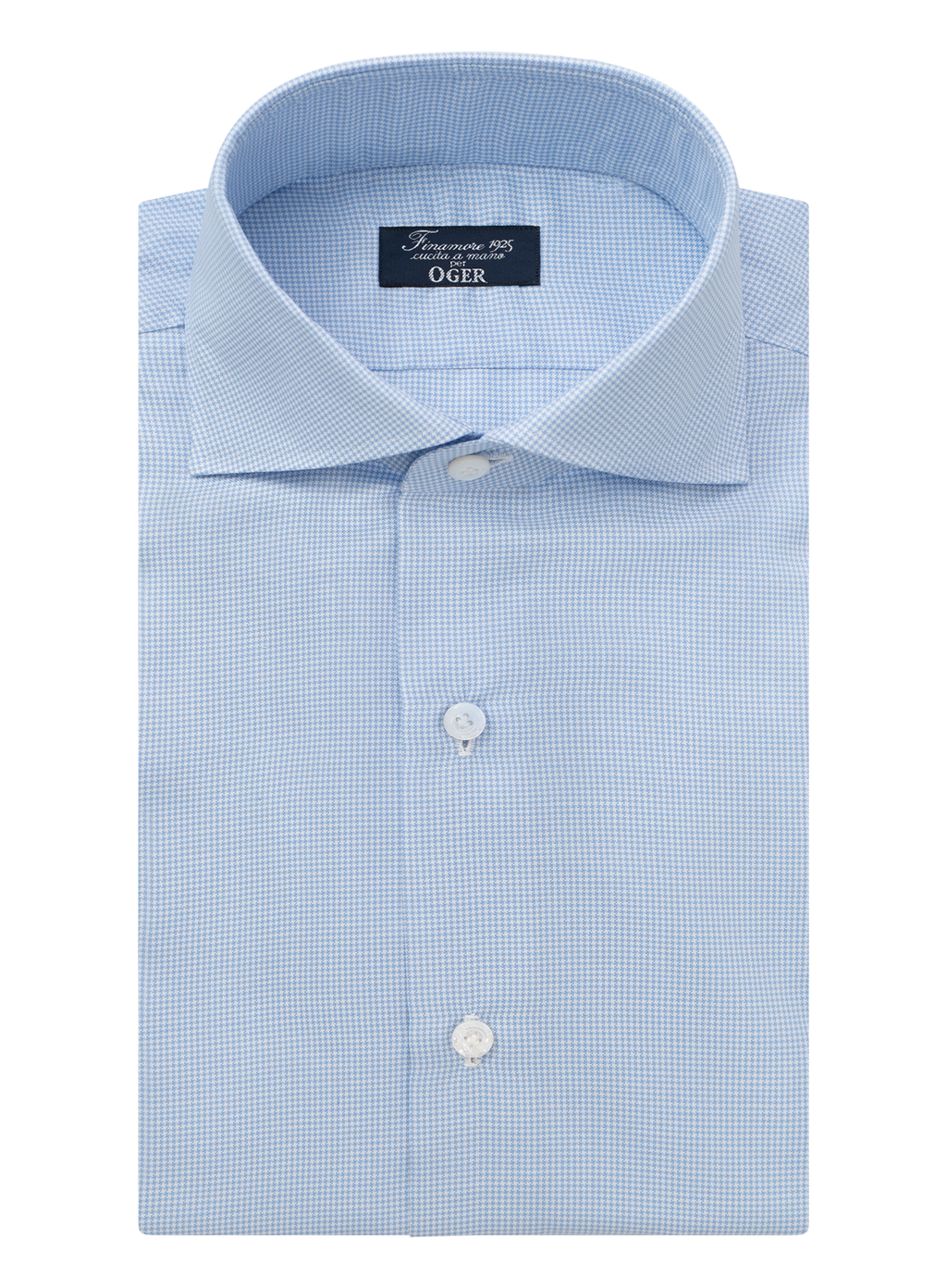 Napoli overhemd van katoen | Blauw