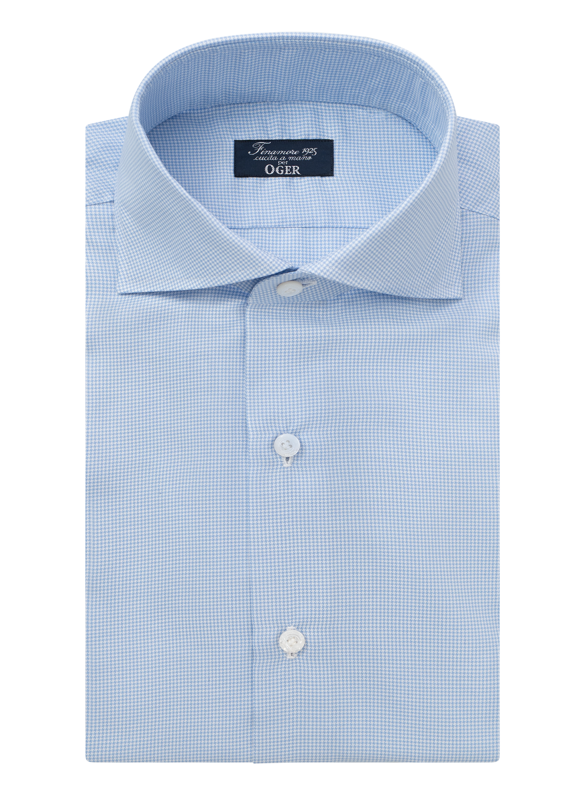 Napoli overhemd van katoen | Blauw