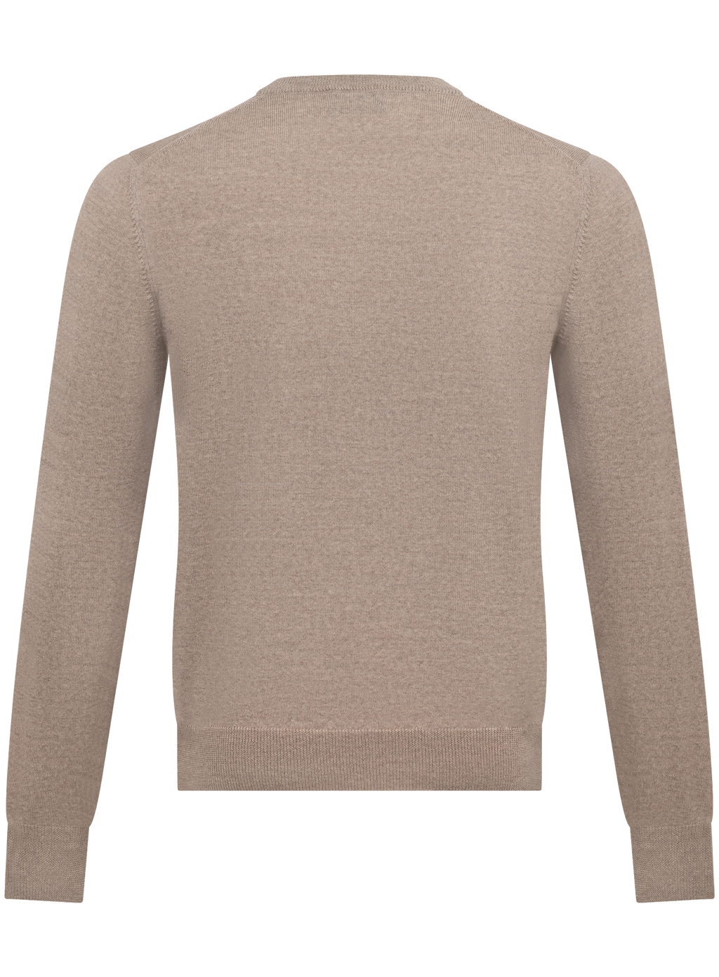 Ronde hals in wol | L.BEIGE