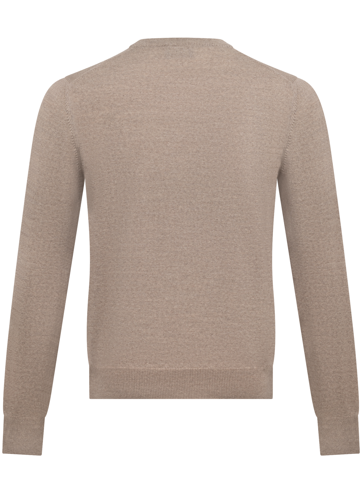 Ronde hals in wol | L.BEIGE