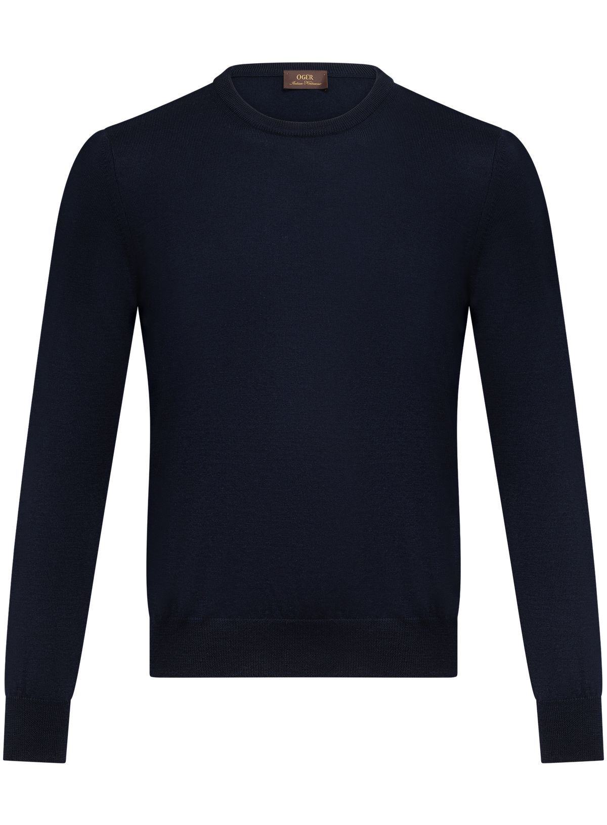 Ronde hals in wol | BLUE NAVY