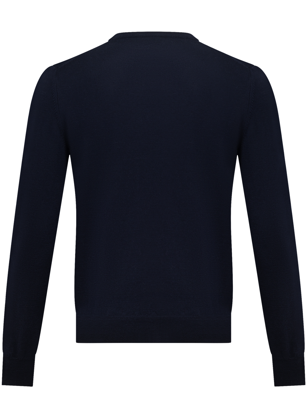 Fijngebreide crewneck van scheerwol | BLUE NAVY