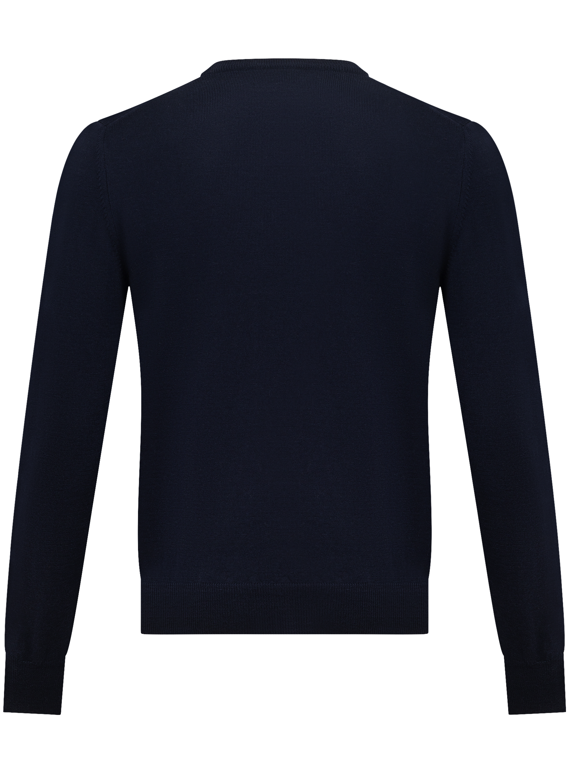 Fijngebreide crewneck van scheerwol | BLUE NAVY