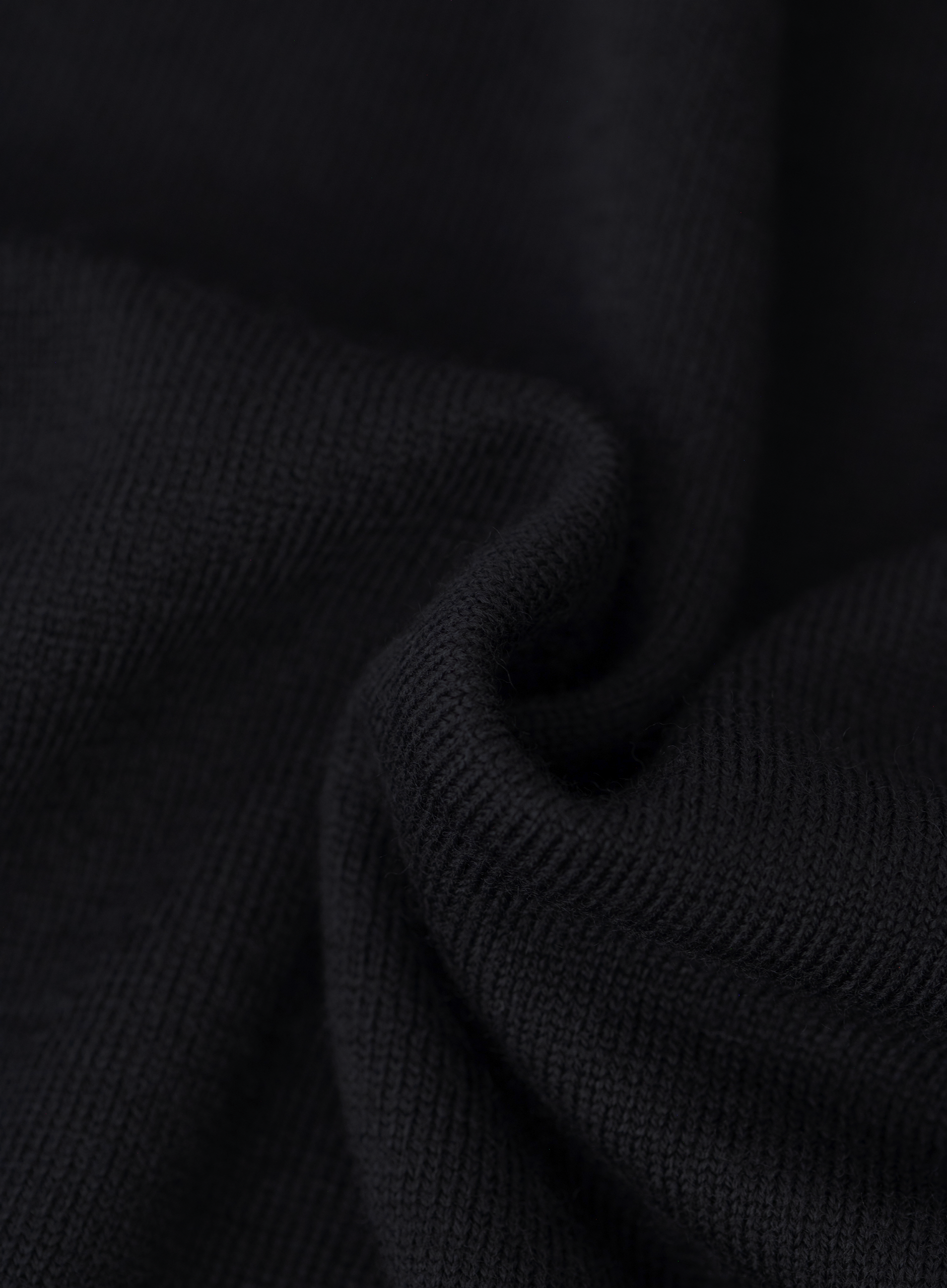 Fijngebreide crewneck van scheerwol | FULL_WIDTH | Zwart