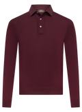 Polo in wol | Bordeaux