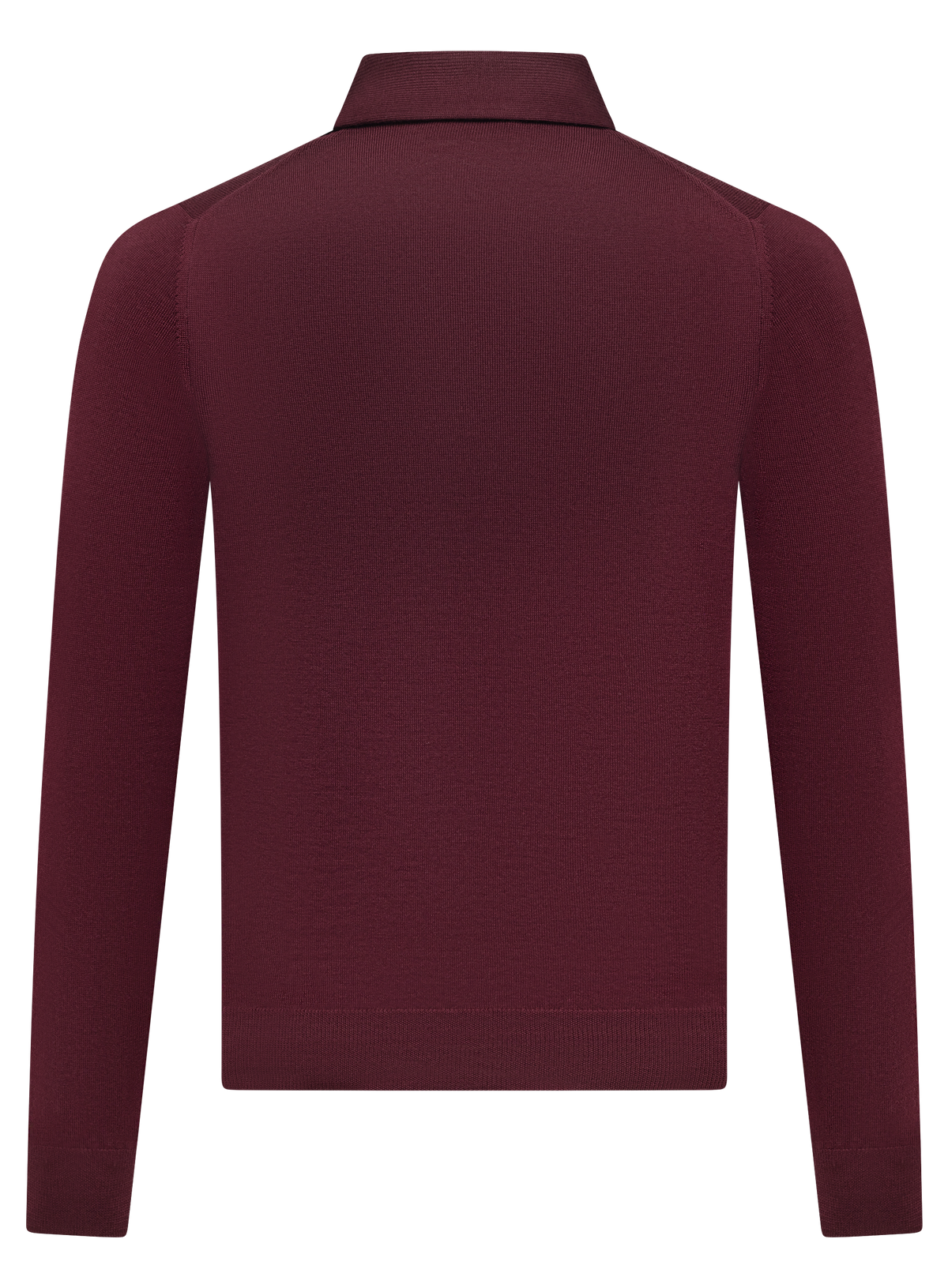 Polo in wol | Bordeaux