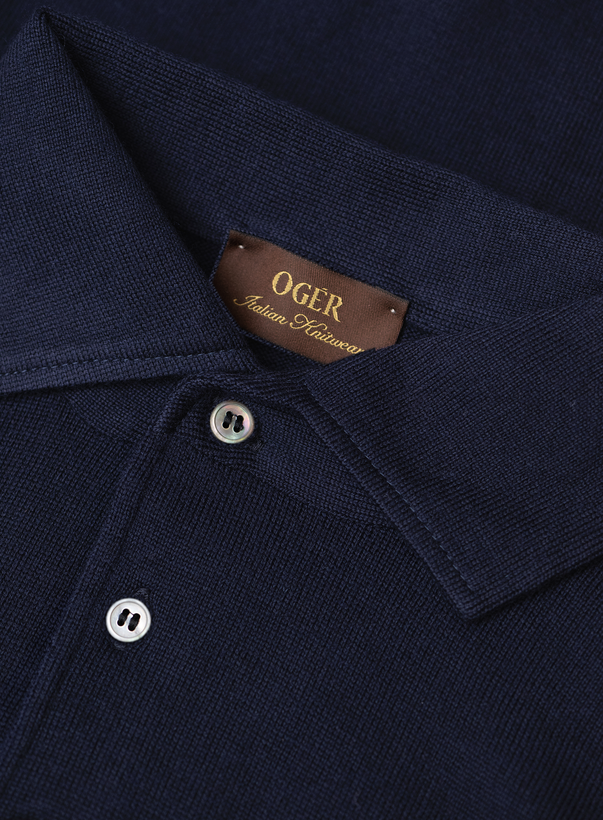 Polo in wol | FULL_WIDTH | BLUE NAVY