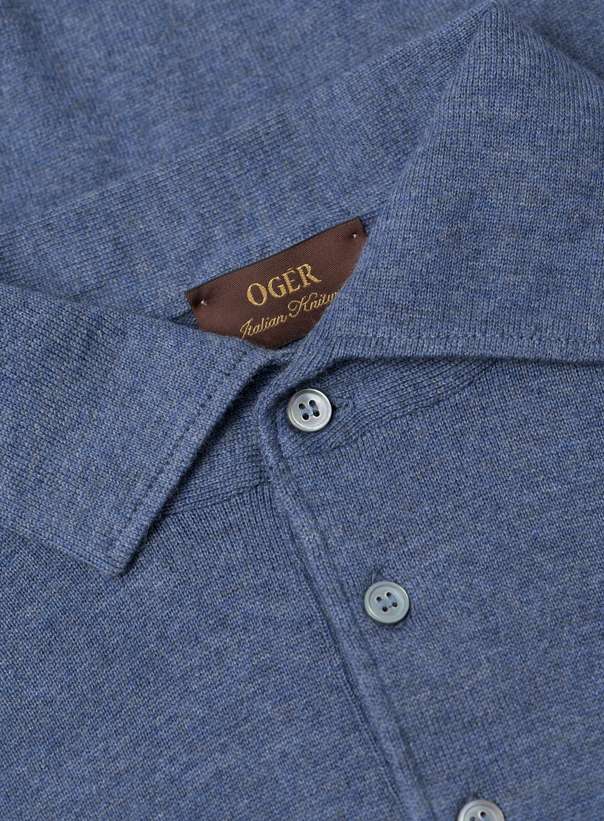 Polo in wol | FULL_WIDTH | JEANS BLAUW