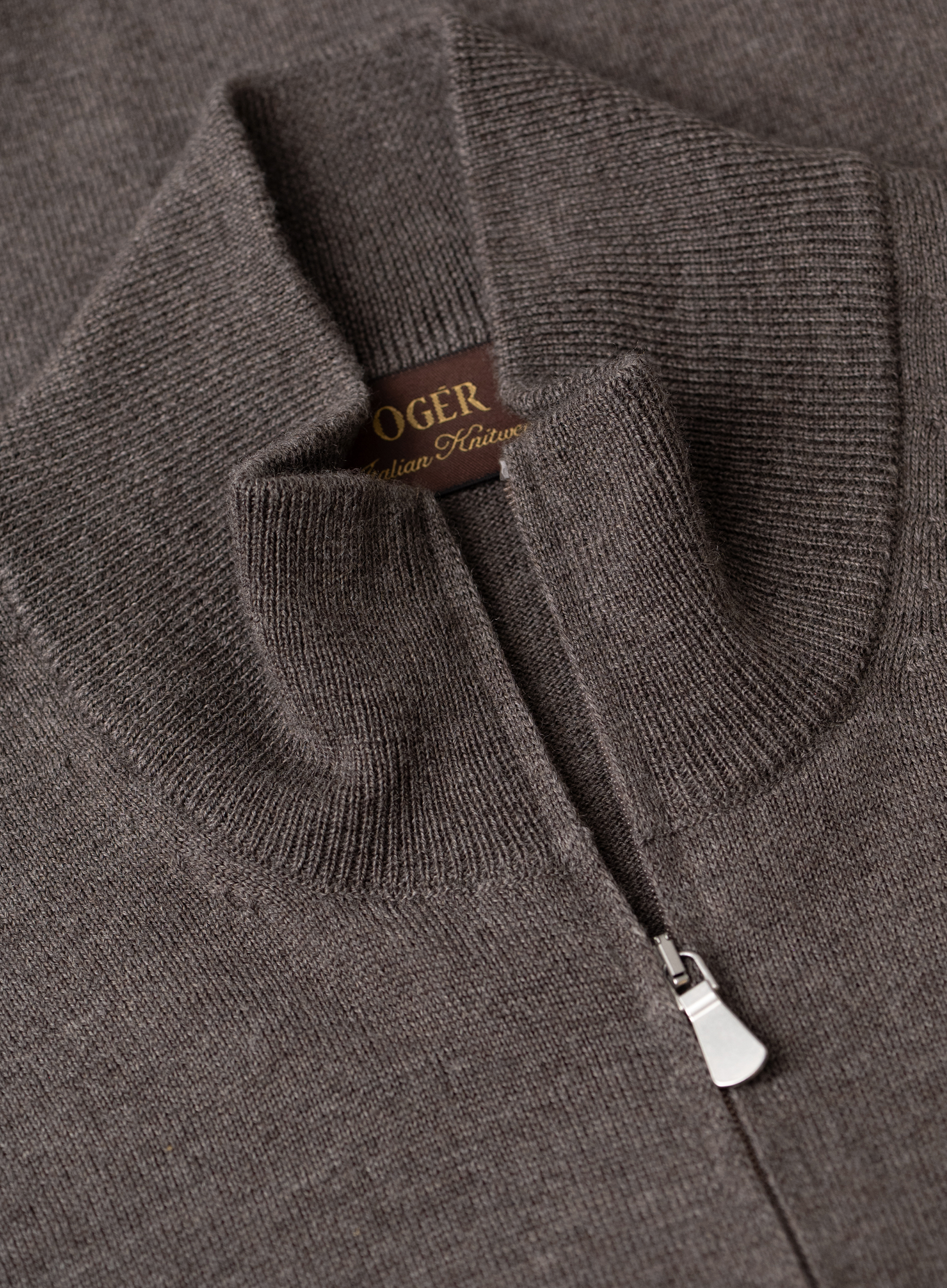 Ritsvest in wol | FULL_WIDTH | Beige-Bruin