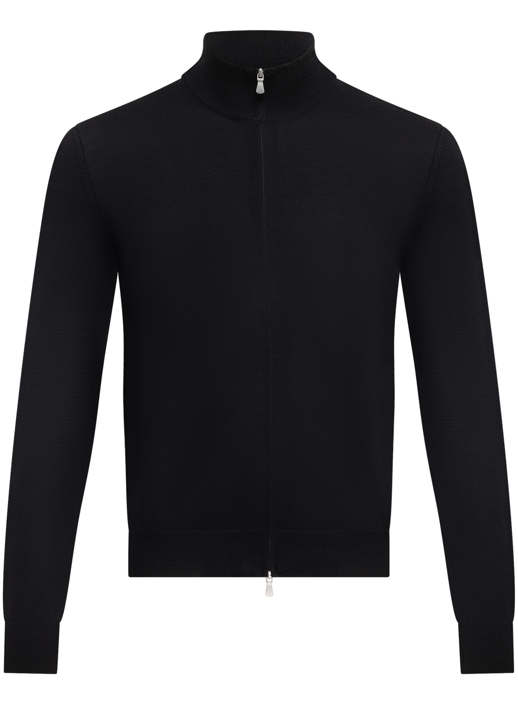 Ritsvest in wol | Zwart