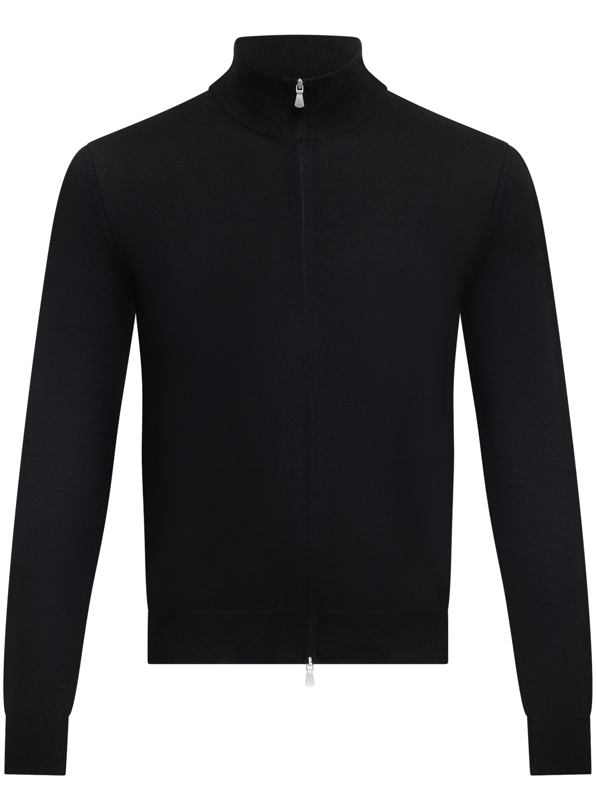 Ritsvest in wol | Zwart