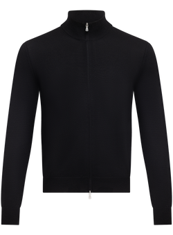 Ritsvest in wol | Zwart