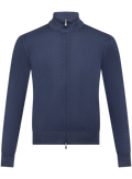 Ritsvest in wol | JEANS BLAUW