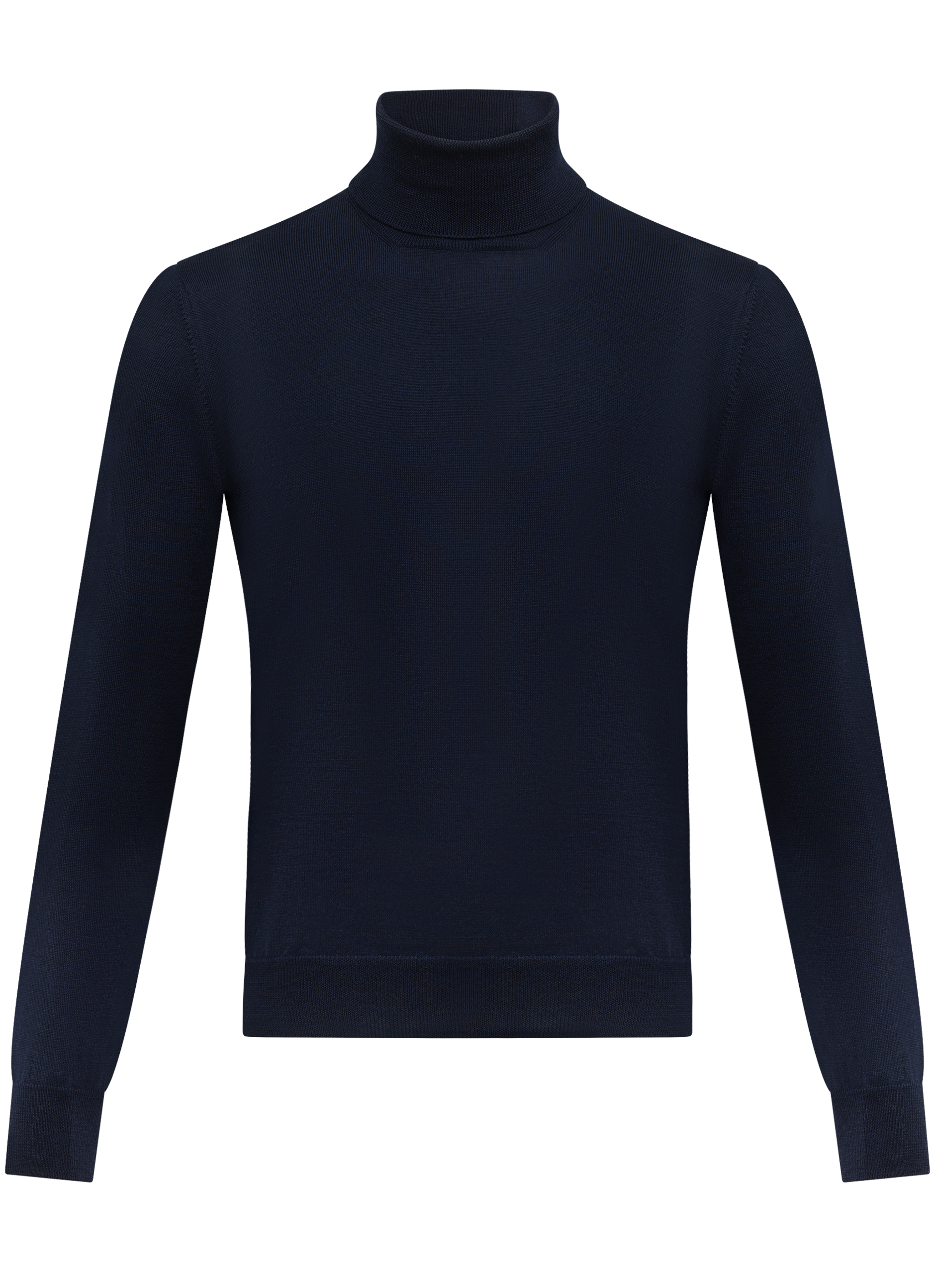 Fijngebreide coltrui van pure scheerwol | BLUE NAVY