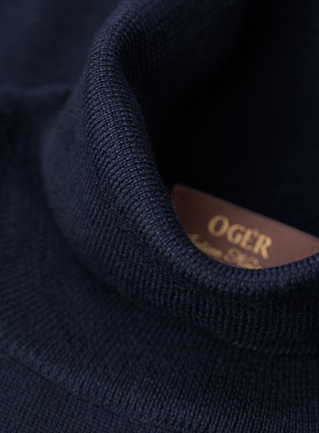 Fijngebreide coltrui van pure scheerwol | FULL_WIDTH | BLUE NAVY