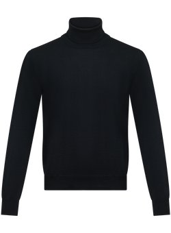 Dolcevita uomo in lana | Zwart