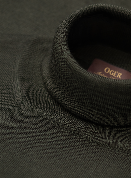 Wool turtleneck sweater