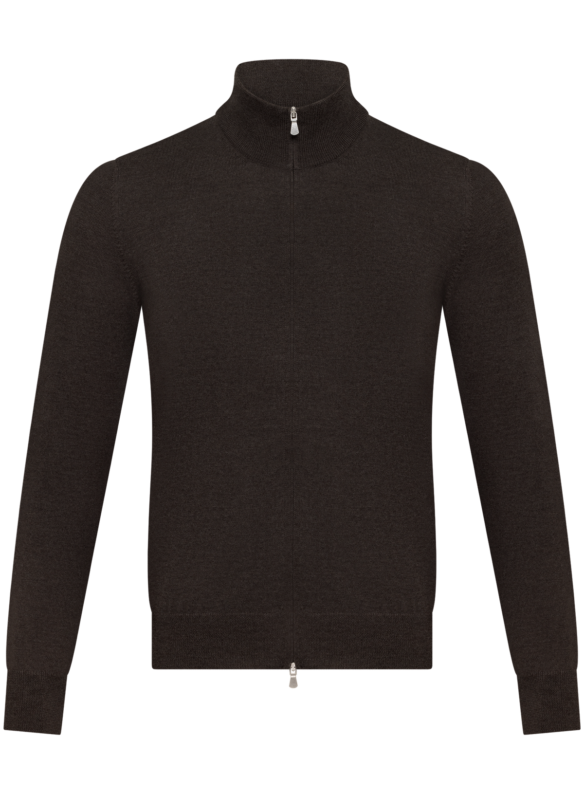 Half-zip trui in wol cashmere | D.Bruin