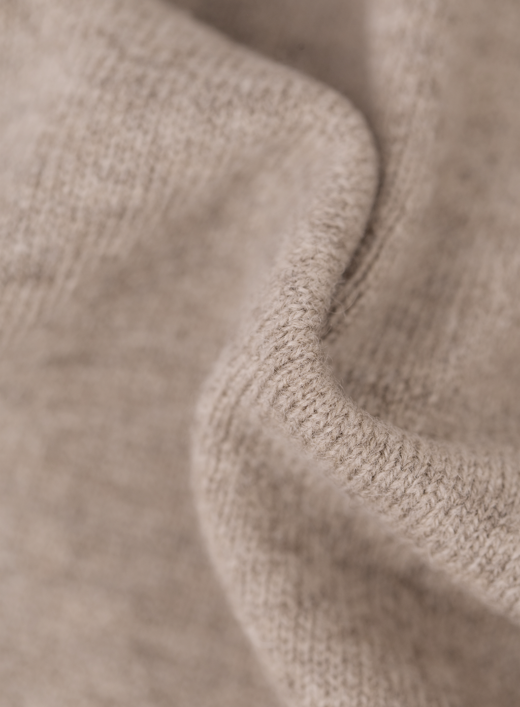 Half-zip trui in wol cashmere | FULL_WIDTH | Beige