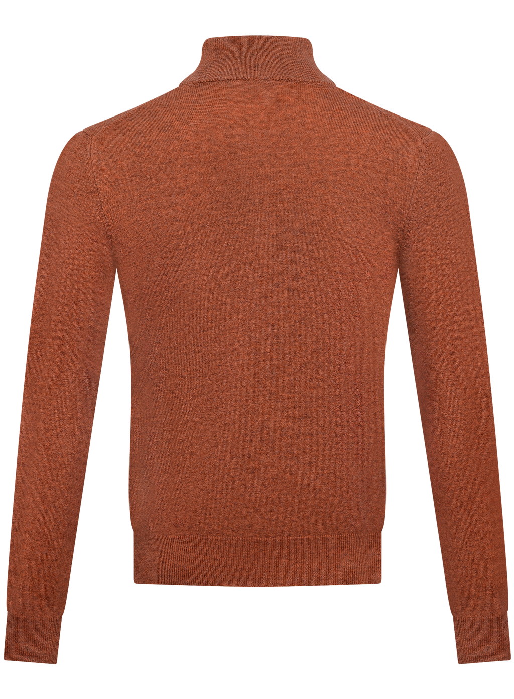 Half-zip trui in wol cashmere | Oranje