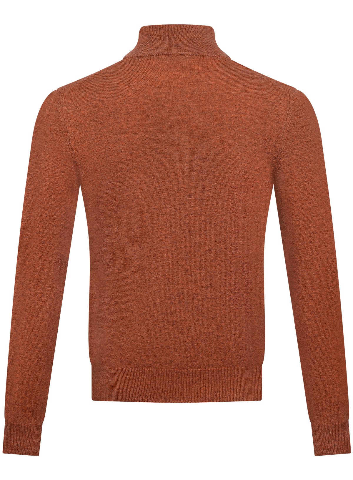 Half-zip trui in wol cashmere | Oranje
