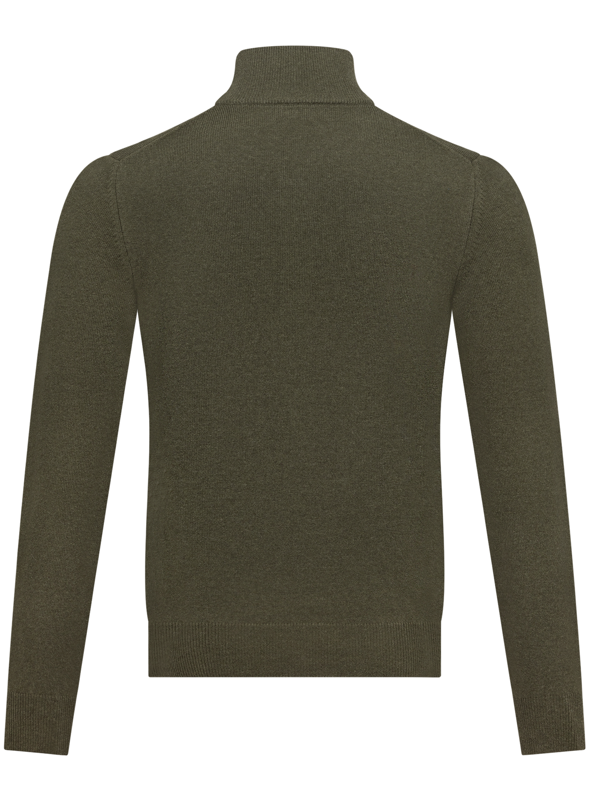 Half-zip trui in wol cashmere | Groen