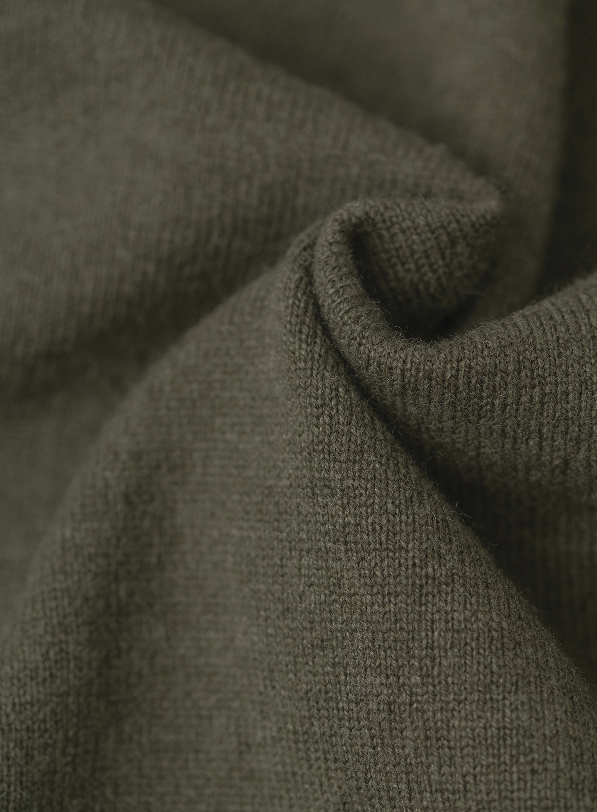 Half-zip trui in wol cashmere | FULL_WIDTH | Groen