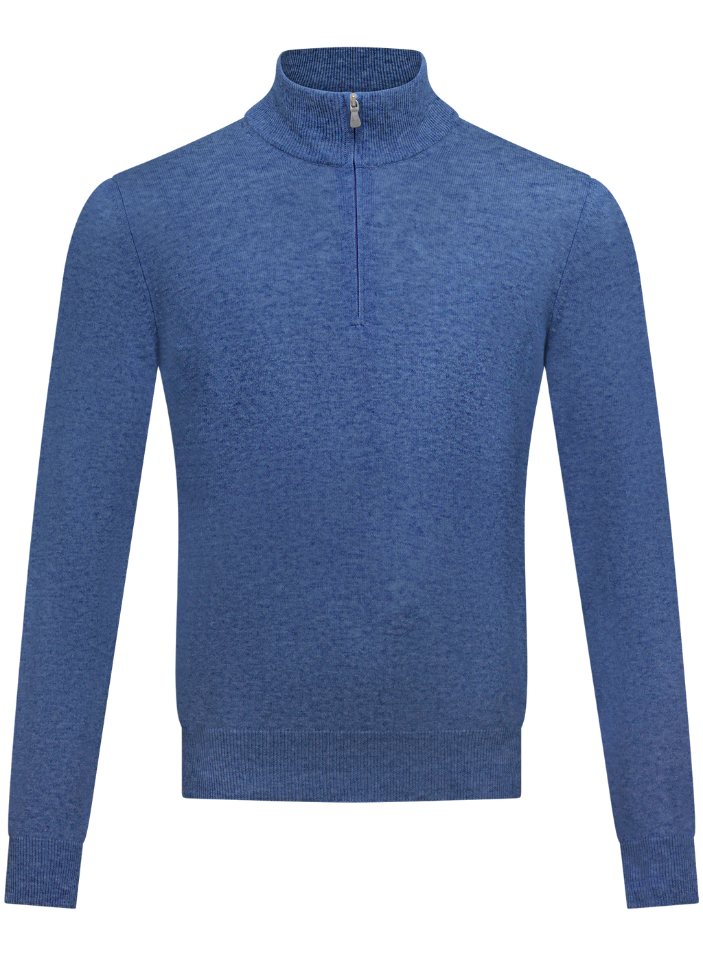 Half-zip trui in wol cashmere | L.Blauw