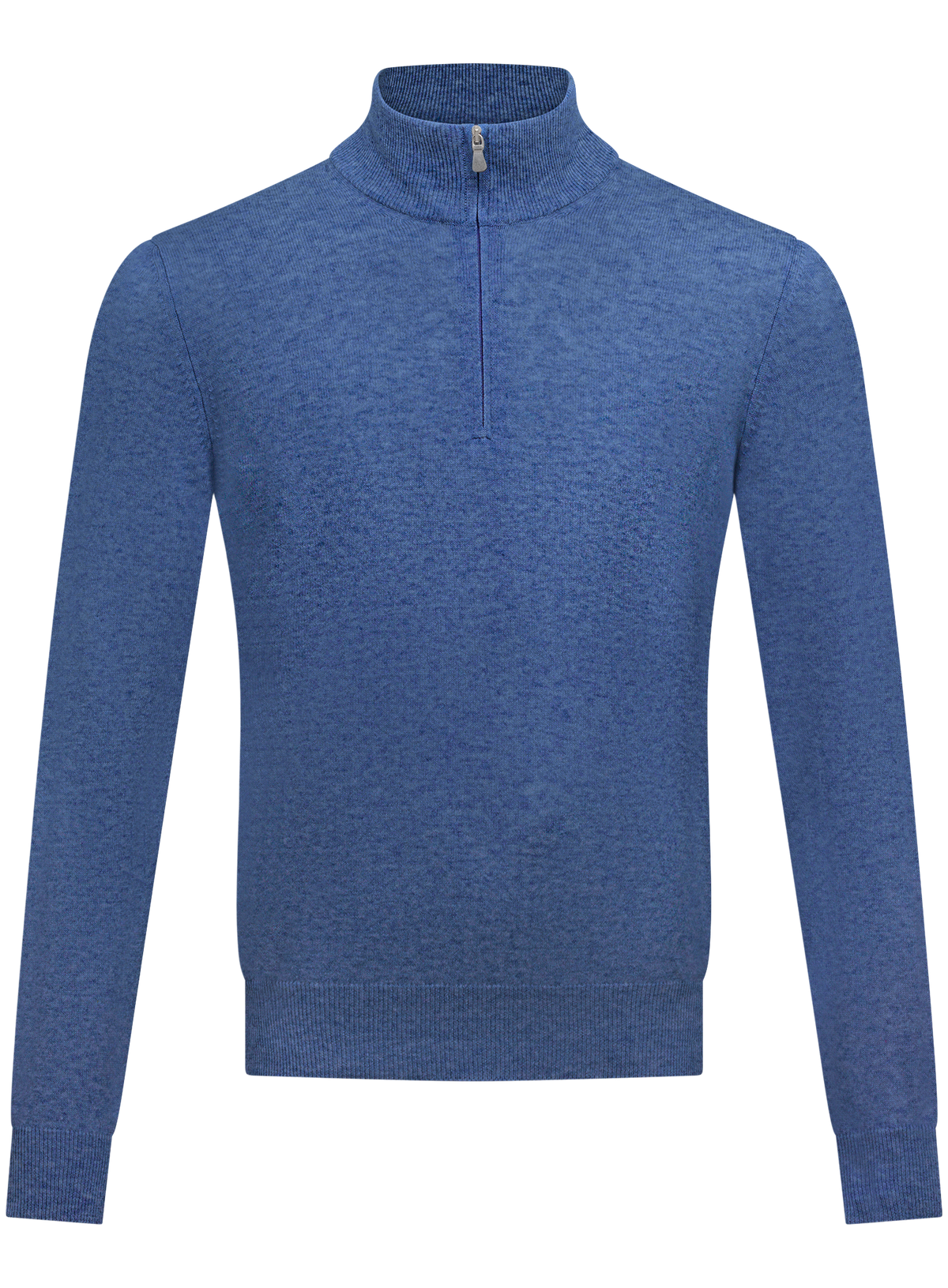 Half-zip trui in wol cashmere | L.Blauw