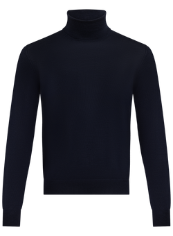 Coltrui in wol en zijde | BLUE NAVY
