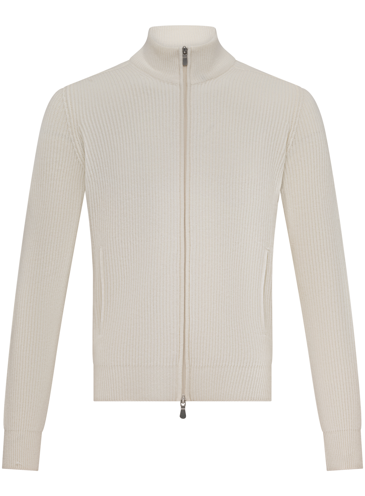 Ritsvest in wol cashmere | Wit