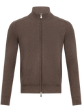 Ritsvest in wol cashmere | TAUPE