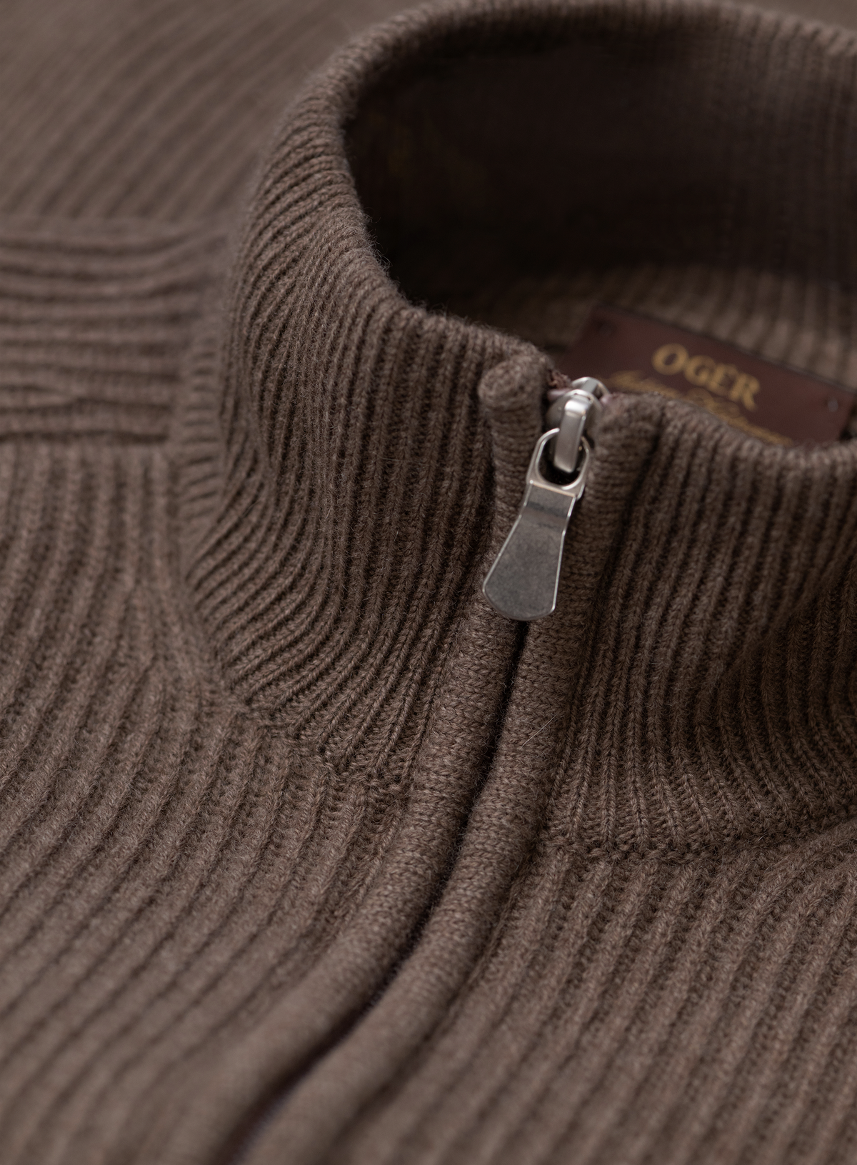 Ritsvest in wol cashmere | FULL_WIDTH | TAUPE