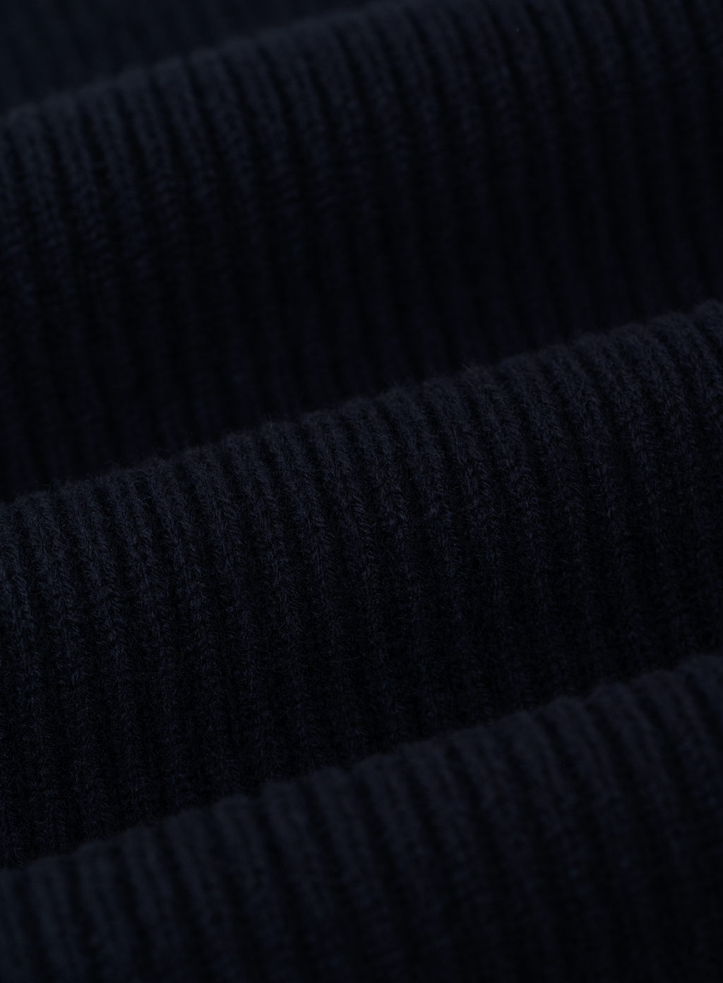 Ribgebreide crewneck van scheerwol en cashmere | FULL_WIDTH | BLUE NAVY
